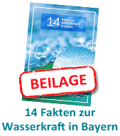 Beilage: 14 Fakten zur Wasserkraft in Bayern
