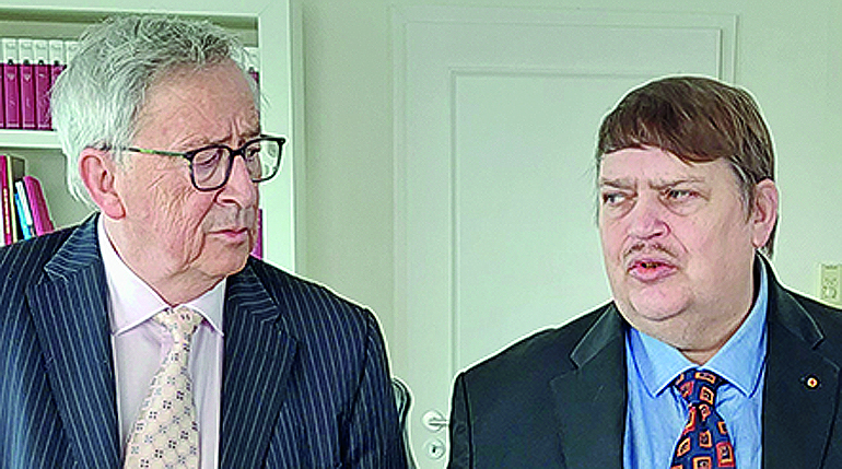 V.l.: Jean-Claude Juncker und Bernd Posselt.