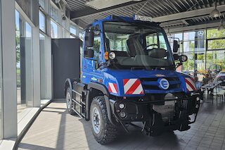 Der ORTEN ET 400 U, ein vollständig elektrifizierter Unimog. Bild: MH